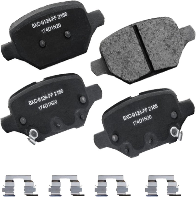 Bendix Premium SBC2168 Ceramic Rear Brake Pads for Buick Encore 2022-2018, Chevrolet Trax 2022-2018 - Image 1